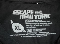 Escape From New York- Fright Rags 2013 Limited Edition Box Set- XL Shirt+ Swag