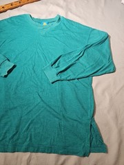 Vintage On Your Mark Shirt Mens XL Blue Teal Striped Preppy Casual Normcore Tee