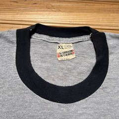 Vintage 80s Ball State University College Athletic Sports Ringer T-Shirt USA XL
