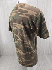 Vintage Camo T-shirt Camouflage Military Thin Army Front Pocket XL USA