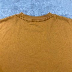 UNIQLO U AIRism Cotton T-Shirt Mens Small Mustard Yellow Ochre Oversized Tee