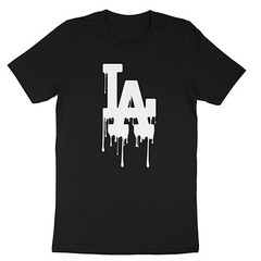 LA Drip, California, Los Angeles Red, Blue, Graphic Design Hip Hop Men’s T-Shirt