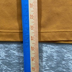 UNIQLO U AIRism Cotton T-Shirt Mens Small Mustard Yellow Ochre Oversized Tee