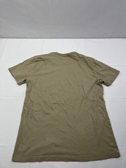 Buck Mason Crew Neck T-Shirt Straight Hem Size Small Beige Brown Casual
