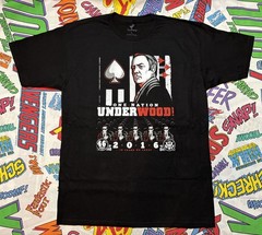 HOUSE OF CARDS Kevin Spacey One Nation Under Wood 2015 Campaign Art NEW T-SHIRT