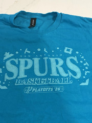Spurs 2026 NBA Playoffs Semi Fiesta SGA 5/4/26 Shirt XL Round 2 Game 1