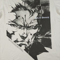 Uniqlo Metal Gear Solid 25th Anniversary Solid Snake Beige Graphic Tee Size L