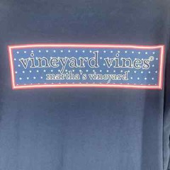 Vineyard Vines Mens Shirt Large Blue Long Sleeves Patriotic Classic Preppy USA