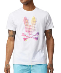 PSYCHO BUNNY T SHIRT WHITE PSYCHO BUNNY NEVIS TEE B6U409T1PC WHT