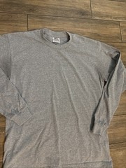 Pro Club SUPER HEAVY LONG SLEEVE T-SHIRT Gray Size L