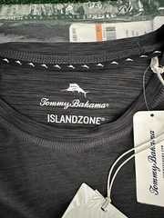 NEW Tommy Bahama IslandZone Delray Crew Tee Shirt, Men’s Medium, Jet Black