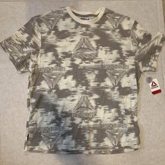 Reebok Men’s Brown & White Short Sleeve Camouflage T-Shirt Size XL NEW