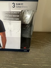 Polo Ralph Lauren Men’s Black Gray Slim Fit Crew-Neck 3 Pack T-Shirts Size S