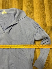 Milano Shirt, Men’s Size Large, Purple, Long Sleeve, V-neck, Collared