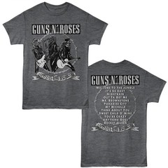 Guns N Roses Appetite For Destruction Song List Men’s T Shirt Rock Music Merch