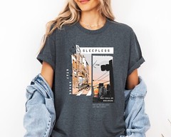 Sleepless Society Shirt, Dreamers Quote T-Shirt, Urban Nightlife Graphic Tee