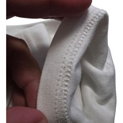“Prada White LS Stretchable Polo Shirt Red Logo Patch”