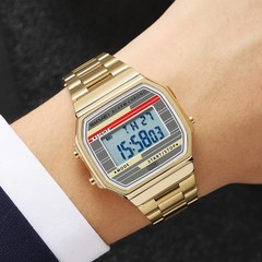 Watches for Men,Retro Digital Stainless Steel Watch with 30M Waterproof LED B…