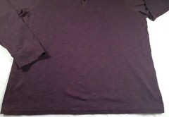 APT 9 Premier Flex Men’s Long Sleeve Burgundy 1/4 button Shirt Sz XXL Cotton/Pol