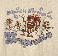 California Raisins Heard It Through Gift fans White Shirt