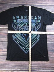 American Fighter Mens Medium Black Training T Shirt UFC MMA Workout Sports Gym