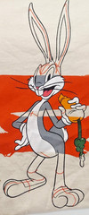 Looney Tunes Bugs Bunny w/Carrot Cream T-shirt 3XL Uni