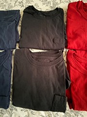 Hanes Pocket Tee Men’s T-Shirt Soft and Breathable Assorted Size Large.