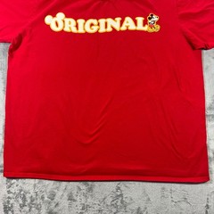 DISNEY T-Shirt Mens XXL Red Mickey Mouse Original Graphic Tee Retro Casual