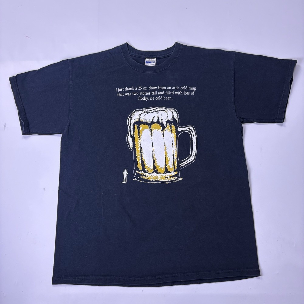 Shorty Smalls OKC Mens Large Funny Bar Restaurant T Shirt ‘Where’s The Bathroom’