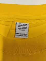 Inca Kola Shirt Mens Large Yellow Graphic Peruvian Soda La Bebida del Peru
