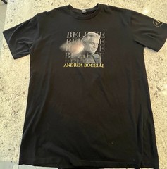 Andrea Bocelli Believe Tour 2021 T Shirt Men’s Xl