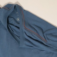 Howler Bros Shirt Mens M Blue Graphic Pocket Howling Wolf Coyote Heed the Call