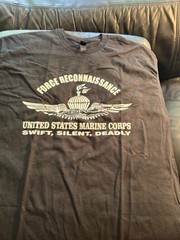 United States Marine Corps USMC t shirt xl mint force Reconnaissance recon