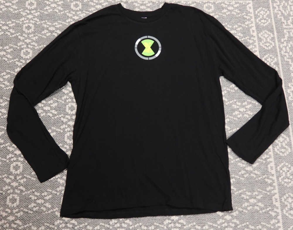 New Ben 10 Alien Force Men’s Long Sleeve Tee T-Shirt – Size XL – Cartoon Network