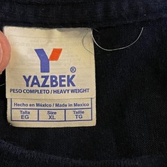 Vintage Yazbek Arizona Kokopelli Southwest Graphic T-Shirt Mens XL Navy Blue 90s