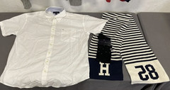 Lot Of Tommy Hilfiger Sweater/Shirts, Scarf & Socks Size XXL