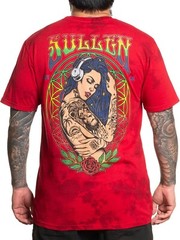 Sullen Men’s One Love Short Sleeve Premium T-shirt Chili Pepper Dark Red Crystal