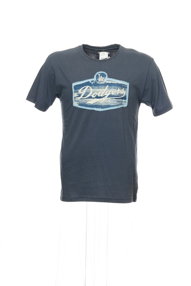 Red Jacket Blue Distressed MLB Los Angeles Dodgers T-Shirt