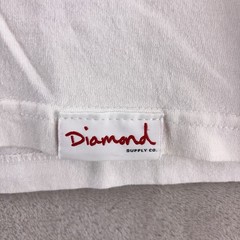 Diamond Supply Co. Logo T Shirt Mens Size Medium White Skate Streetwear Y2K