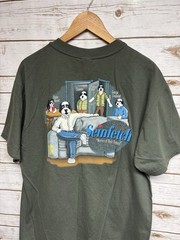 Vintage 97 Big Dog Seinfetch TShirt Seinfeld Parody Mens Green M/L