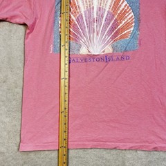 Vintage 90s Galveston Island Texas Single Stitch TShirt Adult XL Giant Seashell