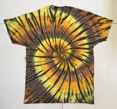 *New* 2XL – Sm Handmade Tie Dye, Caramel Swirl, Crew or V-Neck