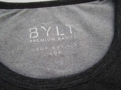 Mens XL BYLT Shirt Drop Cut Lux SS Crewneck Heather Gray NWT