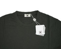Kired by Kiton $250 Crepe Cotton Short Sleeve Dark Green Slim T-Shirt L (52 IT)