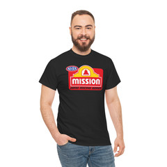 MISSION Drag Racing Series Logo Crew Neck T-Shirt American Men’s T-Shirt