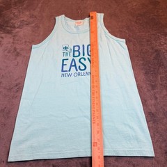 ComfortWash The Big Easy New Orleans Tank Top Light Blue Mens Small Cotton