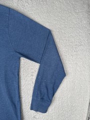 The North Face Shirt Mens Large Blue Crew Neck Long Sleeve Logo Graphic Tee