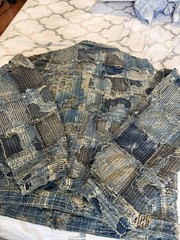 Kapital Boro Patchwork Indigo Jacket Size L Japanese Made EK-1549LJB