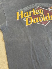 Vintage Harley Davidson Single Stitch Double Sided T-Shirt 1993 Georgia Size L