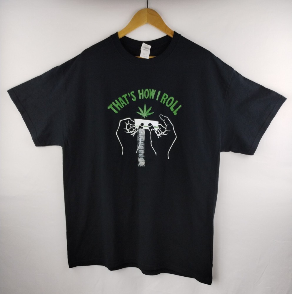 Adult Men’s “Thats How I Roll” Marijuana T-shirt